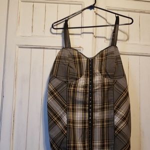 Torrid Corset look top with adjustable straps